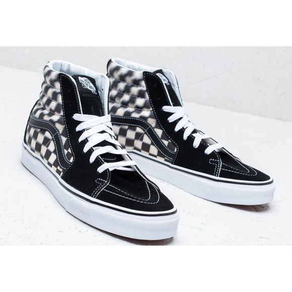 VANS SK8 Hi Blur Checkerboard/Black Classic Unisex Skate Shoes Size 8 M, 9.5 W main image 6